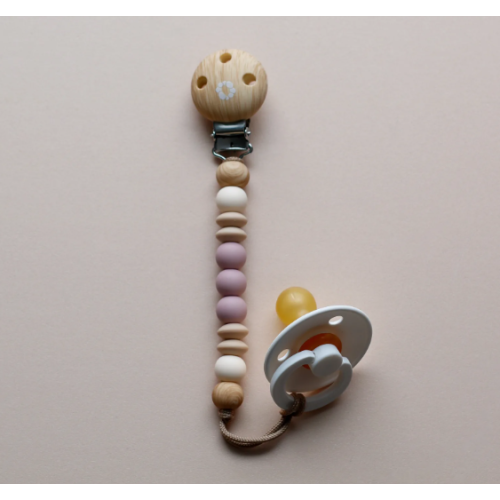 Bulle Bijouterie - Attache-suce - Effet bois - Lou Lilas